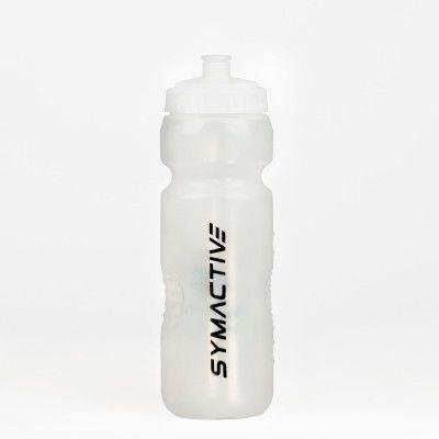 Amazon Brand - Symactive Leakproof Unbreakable Squeezable Sports Sipper Water Bottle with Push/Pull Cap (Color: White, 800 ml)