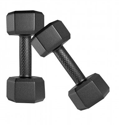 Symactive PVC 8 Kg Fixed Dumbbells Set for Full Body Workout (Set of 2, 4 Kg)