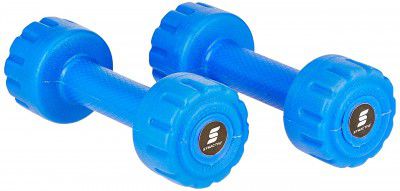 Symactive PVC Fixed Shell Dumbbells, Set of 2, 1 Kg