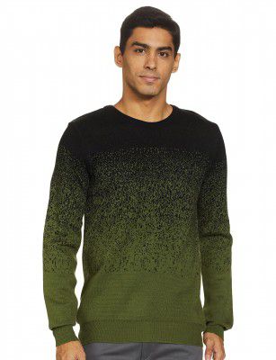 Symbol Men Acrylic LS Check Pattern Sweater Pullover