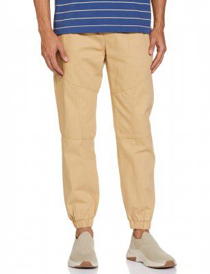 Symbol Men Carrot Stretchable Cargo Jogger Pants | Chinos