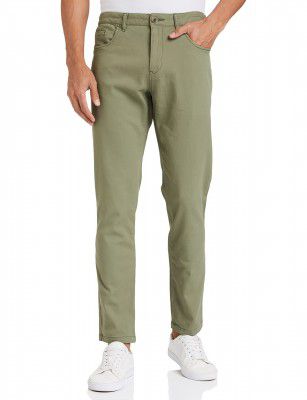 Symbol Men Stretchable Casual Pants | Scoop Pocket Chinos | Trousers (Slim Fit)