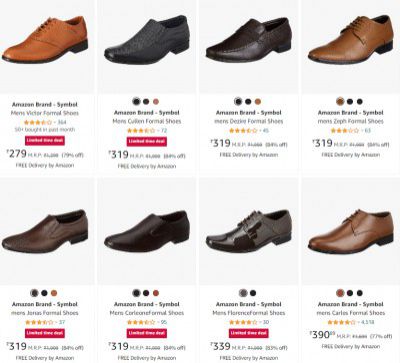 Symbol Men's Formal Shoes @ Rs 249 | Upto 86% Off
