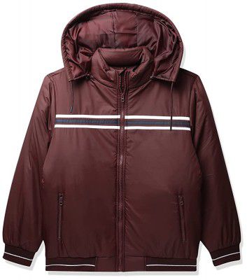 Amazon Brand - Symbol Mens Hooded Quilted Bomber Jacket