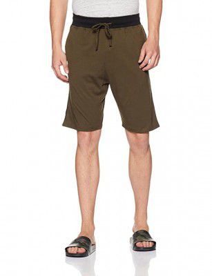 Symbol Mens Relaxed Fit Regular Cotton Blend Knit Lounge Shorts