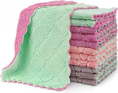 SynSo Microfiber Cleaning Cloth | Pack of 8 | Super Soft