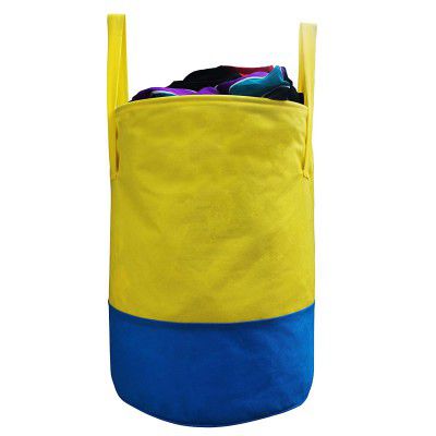 SYNTUS Round Non Woven Reusable Waterproof Foldable Laundry or Organizer Bag, Toy Storage Bag With 45 Liter Capacity Pack of 1