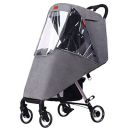 SYOSI Stroller Rain Cover, Universal Weather Shield for Pushchair Stroller Buggy Pram, Pushchair Rain Cover with Zip, Rain Cover for Pram, Baby Travel Weather Shield Fit Most Strollers...