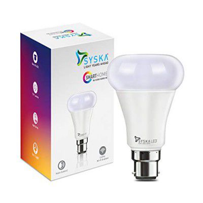 Syska 9 Watts Smart LED Pumpkin Bulb Wi-Fi Enabled 3 in 1 CCT (Multicolor)