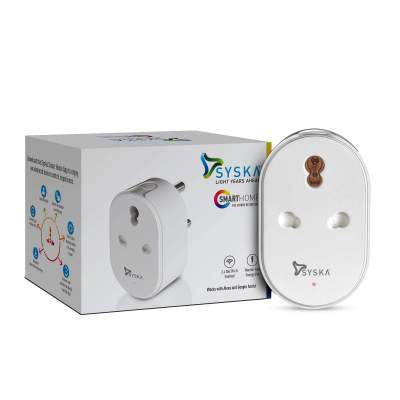 Syska MWP-003 Smart Wi-fi Plug with Power Meter 16Amp