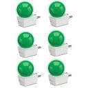 SYSKA Avastar NLP 0.5W B22 Base Plug & Play LED Bulb for Night Lamp, Hall, Blacony, Decoration (Pack of 6) (Green Color)...