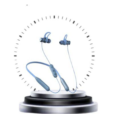 SYSKA NB072 Bluetooth On Ear Headset (Blue) I40 Hrs Playtime with Type C Quick Charge in 30 MinIWith Mic,10mm Premium Earbuds