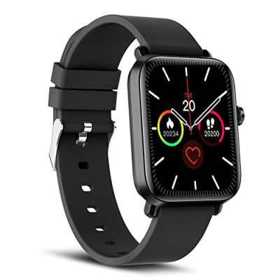 SYSKA Pluto SW250 Smart Watch Premium Metal Body, 1.69" Display, 200+ Cloud & Customizable Watch Faces, (Space Black)