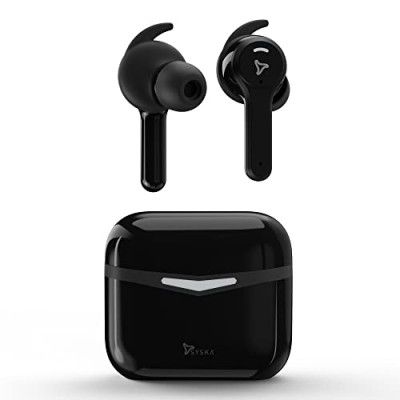 SYSKA Sonic Buds IEB900 Earbuds with 50Hr Play Time, auto ENc Tech, Low Latency, IPX4, 13mm Drivers for Deep Bass, Type-C Charging (Pristine White, True Wireless)