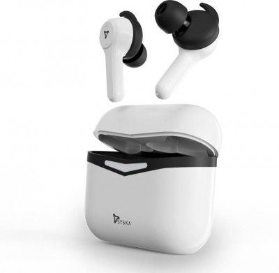Syska SonicBuds X3 Bluetooth (Pearl White, True Wireless)