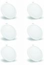 SYSKA SSK-RDL-R-5W-6K 5-Watt Round LED Slim Recessed Panel Lights (Pack of 6, Cool Day Light)...