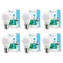 Syska SSK-SRL-9W- Base B22 9-Watt LED Bulb (Pack of 6, Cool Day Light)...