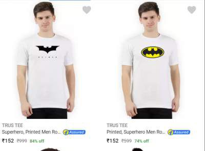 T-Shirts Upto 84% Off