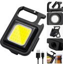 T TOPLINE Light LED Mini COB Flashlights COB Keychain Work Light with 4 Lighting Modes 1000 High Lumens Bright Light Keychain Flashlight...