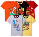 T2F Boy's T-Shirt (Pack of 5)...