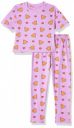 T2F Girls Cotton Printed Oversized Fit Crop Top and Pant Pajama Set...