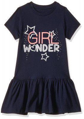 T2F Girls Printed Regular Casual Dress