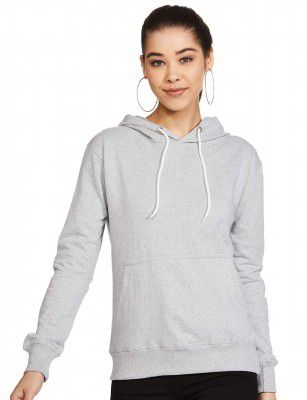 T2F Women's Cotton Hooded Neck Sweatshirt