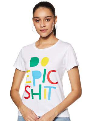 T2F Women's Regular fit T-Shirt