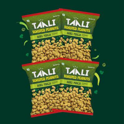 Taali Flavour Roasted Peanuts, 140g (Pack of 4)