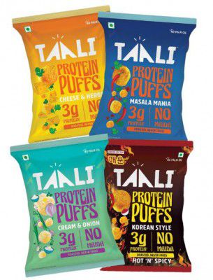 TAALI Variety Protein Puffs - Each (MM, CH, CO, KS) (4 x 21 g)