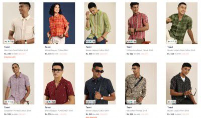 Taavi Shirts Upto 90% Off | Start at Rs 249