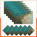 Table Mats by Bathla - Set of 6-45cm x 30cm Table Placemats & Coasters for Home Dining Table | Multipurpose, Heat-Resistant, Waterproof & Washable | Matworks (Amazonia, Polyvinyl Chloride)...