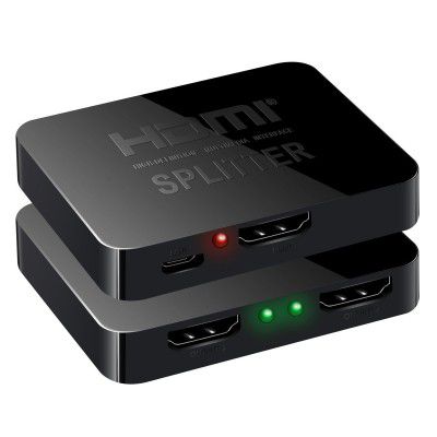 Tablor® 1-in-2 Out 2 Ported HDMI Splitter
