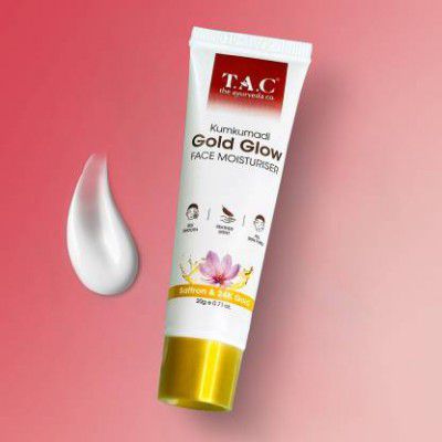 TAC - The Ayurveda Co. Kumkumadi Gold Glow Face Moisturiser for Skin Brightening All Skin Types  (20 ml)
