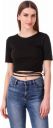 TADMOS  Casual Regular Sleeves Solid Women Black Top...