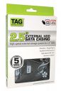 TAG 2.5 Inch Sata Casing USB-3.0 (Black) Ssd/HDD Portable External Metal Body Enclosure (Premium) - Gb 3000.0...