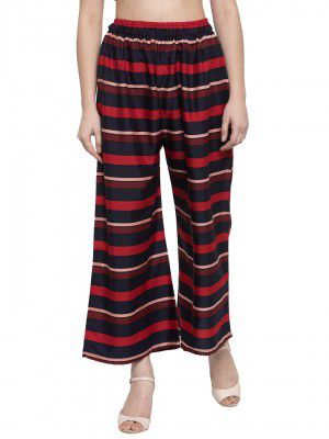 Tag 7 Womens Crepe Palazzo Bottom (PLZ50- Multcolor_36)