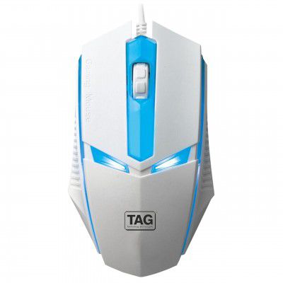 TAG EVE Wired Optical Mouse White USB Interface