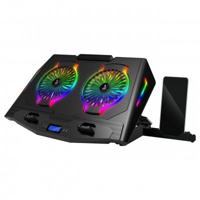 TAG Gamerz Thunder Laptop Cooling Pad – 2 Silent RGB Turbo Fans