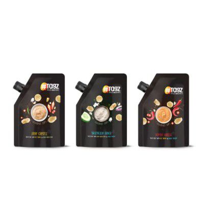 Tagz Gourmet Dips- Jivin Chipotle, Backpackin Ranch and Hoppin Harissa (Pack of 3 Dips)