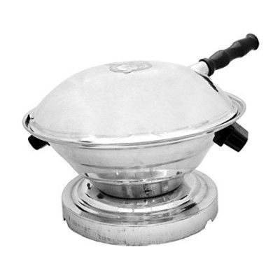 Taluka Aluminium Gas Tandoor/Bati Cooker, Standard, Silver