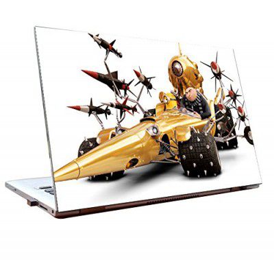 Tamatina Laptop Skins 44.45cm (17.5 inch) - Minions - Superman - Movie Skin - HD Quality