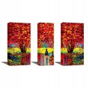 Tamatina Multi Piece Framed Paintings - Modern Art Paintings - Gallery Wrap Frame - Framed Canvas Paintings - Ready to Hang paintings - Paintings for Living Room with Frame - Framed Paintings for Home...