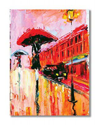 Tamatina Wall Sticker | Abstract Sticker | Modern Art | Wall Decor | Bedroom | Living Room | Hall | Self Adhesive | Multicolor |Size-61X45 cms.a3121