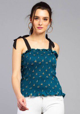 TANDUL  Casual Sleeveless Printed Women Multicolor Top