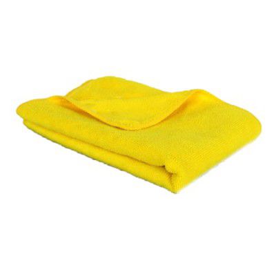 TANTRA Microfiber Cloth 40x40 cms - 340 GSM (Yellow) (Pack of 1)