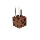TANWAR HANDICRAFT Sheesham Wood Paper Weight | Cube Dice Pen Pencil Holder...