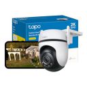 Tapo TP-Link C520WS 2K QHD 4MP Outdoor Pan/Tilt Security Smart Wi-Fi Camera,IP66 Weatherproof, AI Detection,360° Visual Coverage,Starlight Colour Night Vision, Works with Alexa&Google Home...