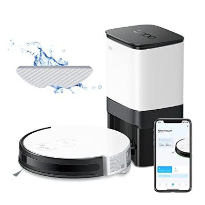 Tapo TP-Link RV10 Plus Robotic Vacuum Cleaner & Mop + Smart Auto-Empty Dock, 4-Level 2000Pa Suction, Google Assistant & Alexa Compatible | Auto-Charging | Auto-Boost | 3-Hour Continuous Cleaning