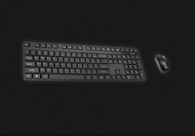 Targus KM600 Wired Keyboard & Mouse Combo (108 Keys, 1600 DPI, Plug & Play, Black)